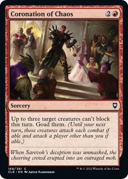 Coronation of Chaos card from Commander Legends: Battle for Baldur's Gate