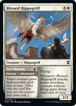 Blessed Hippogriff card from Commander Legends: Battle for Baldur's Gate
