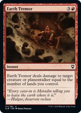 Earth Tremor card from Commander Legends: Battle for Baldur's Gate