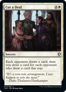 Cut a Deal card from Commander Legends: Battle for Baldur's Gate