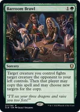 Barroom Brawl card from Commander Legends: Battle for Baldur's Gate
