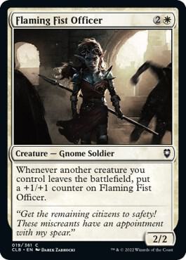 Flaming Fist Officer card from Commander Legends: Battle for Baldur's Gate