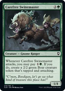 Carefree Swinemaster card from Commander Legends: Battle for Baldur's Gate
