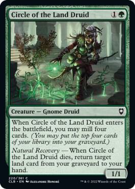 Circle of the Land Druid card from Commander Legends: Battle for Baldur's Gate