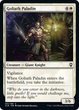 Goliath Paladin card from Commander Legends: Battle for Baldur's Gate