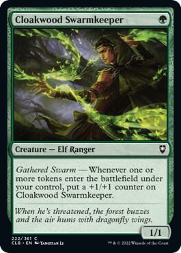 Cloakwood Swarmkeeper card from Commander Legends: Battle for Baldur's Gate