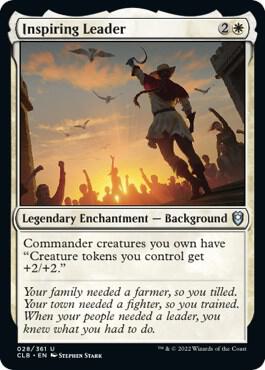 Inspiring Leader card from Commander Legends: Battle for Baldur's Gate