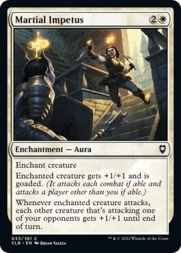Martial Impetus card from Commander Legends: Battle for Baldur's Gate
