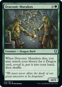 Draconic Muralists card from Commander Legends: Battle for Baldur's Gate