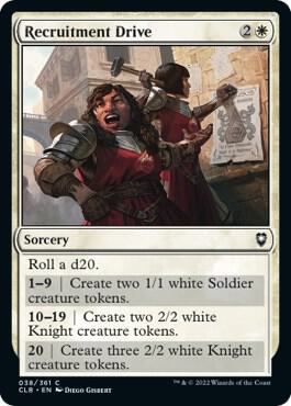 Recruitment Drive card from Commander Legends: Battle for Baldur's Gate