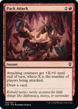 Pack Attack card from Commander Legends: Battle for Baldur's Gate