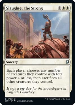 Slaughter the Strong card from Commander Legends: Battle for Baldur's Gate