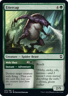 Ettercap card from Commander Legends: Battle for Baldur's Gate