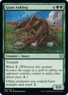 Giant Ankheg card from Commander Legends: Battle for Baldur's Gate