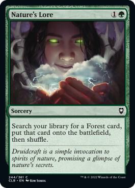 Nature's Lore card from Commander Legends: Battle for Baldur's Gate