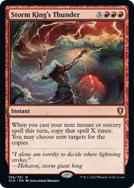 Storm King's Thunder card from Commander Legends: Battle for Baldur's Gate