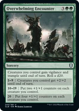 Overwhelming Encounter card from Commander Legends: Battle for Baldur's Gate