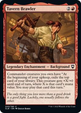 Tavern Brawler card from Commander Legends: Battle for Baldur's Gate