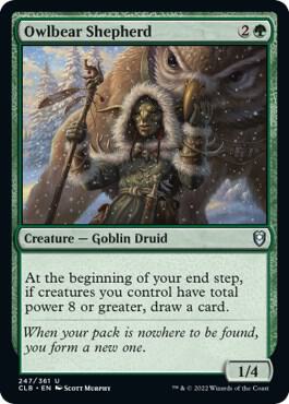 Owlbear Shepherd card from Commander Legends: Battle for Baldur's Gate