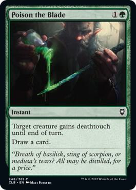 Poison the Blade card from Commander Legends: Battle for Baldur's Gate
