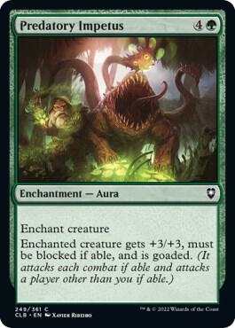 Predatory Impetus card from Commander Legends: Battle for Baldur's Gate