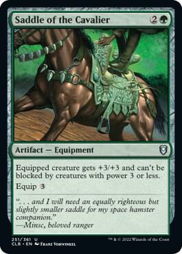 Saddle of the Cavalier card from Commander Legends: Battle for Baldur's Gate