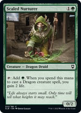 Scaled Nurturer card from Commander Legends: Battle for Baldur's Gate