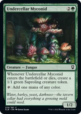 Undercellar Myconid card from Commander Legends: Battle for Baldur's Gate
