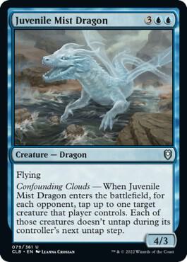 Juvenile Mist Dragon card from Commander Legends: Battle for Baldur's Gate