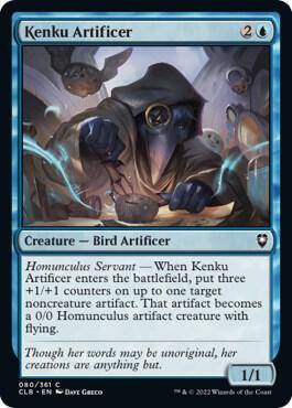 Kenku Artificer card from Commander Legends: Battle for Baldur's Gate