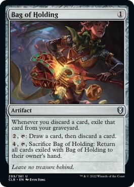 Bag of Holding card from Commander Legends: Battle for Baldur's Gate