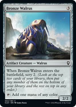 Bronze Walrus card from Commander Legends: Battle for Baldur's Gate