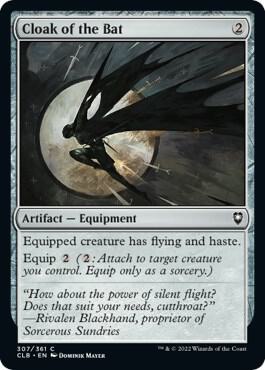 Cloak of the Bat card from Commander Legends: Battle for Baldur's Gate