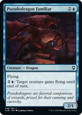 Pseudodragon Familiar card from Commander Legends: Battle for Baldur's Gate