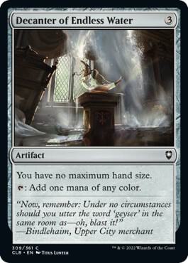 Decanter of Endless Water card from Commander Legends: Battle for Baldur's Gate