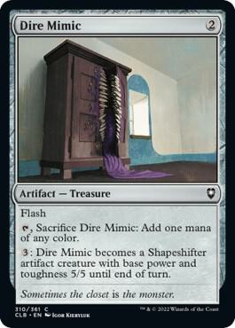 Dire Mimic card from Commander Legends: Battle for Baldur's Gate