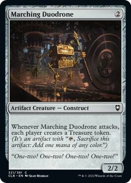 Marching Duodrone card from Commander Legends: Battle for Baldur's Gate