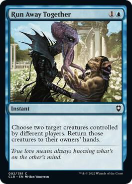 Run Away Together card from Commander Legends: Battle for Baldur's Gate