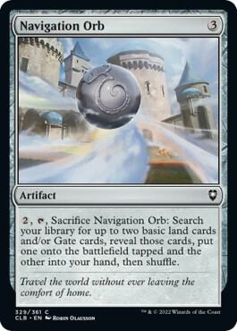 Navigation Orb card from Commander Legends: Battle for Baldur's Gate