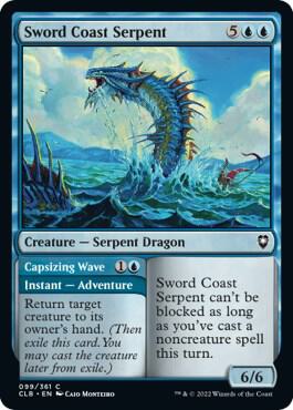 Sword Coast Serpent card from Commander Legends: Battle for Baldur's Gate