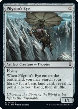 Pilgrim's Eye card from Commander Legends: Battle for Baldur's Gate