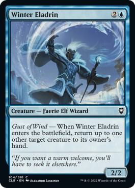 Winter Eladrin card from Commander Legends: Battle for Baldur's Gate