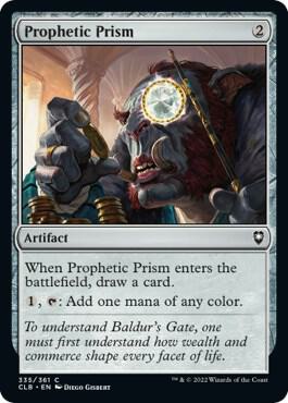 Prophetic Prism card from Commander Legends: Battle for Baldur's Gate