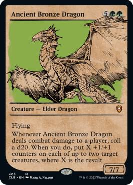 Ancient Bronze Dragon (Showcase) card from Commander Legends: Battle for Baldur's Gate