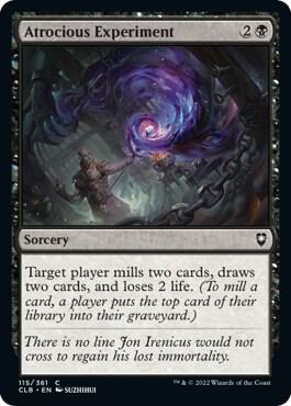 Atrocious Experiment card from Commander Legends: Battle for Baldur's Gate
