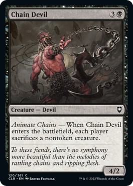 Chain Devil card from Commander Legends: Battle for Baldur's Gate