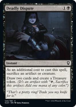 Deadly Dispute card from Commander Legends: Battle for Baldur's Gate