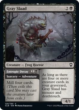 Gray Slaad card from Commander Legends: Battle for Baldur's Gate
