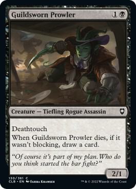 Guildsworn Prowler card from Commander Legends: Battle for Baldur's Gate