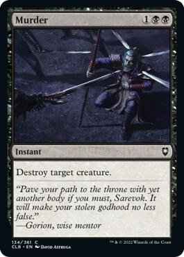Murder card from Commander Legends: Battle for Baldur's Gate